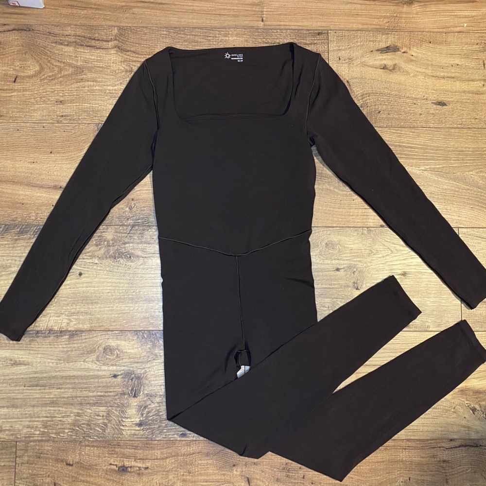 OFFLINE By Aerie Real Me XTRA Long Sleeve Legging Jumpsuit Size XS - Picture 4 of 6